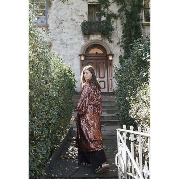 New Free People Light Is Coming Duster Size Medium
